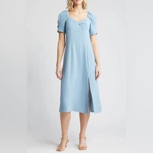 NWT Zoe & Claire Powder Blue Midi Dress - S